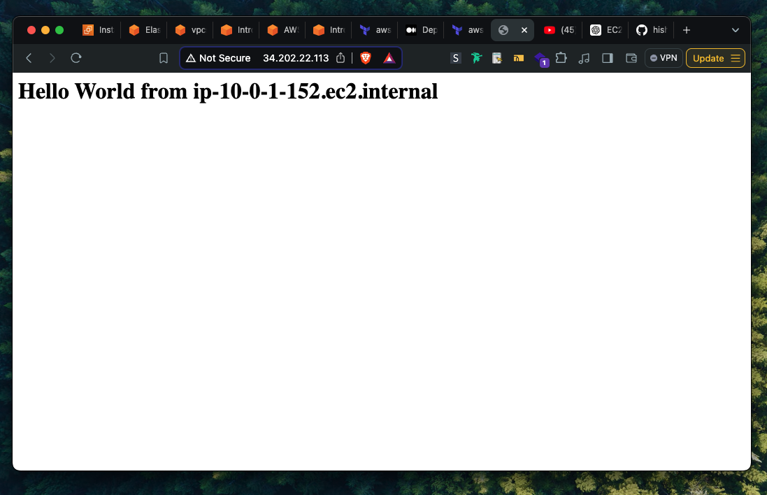 Simple EC2 web server using Terraform