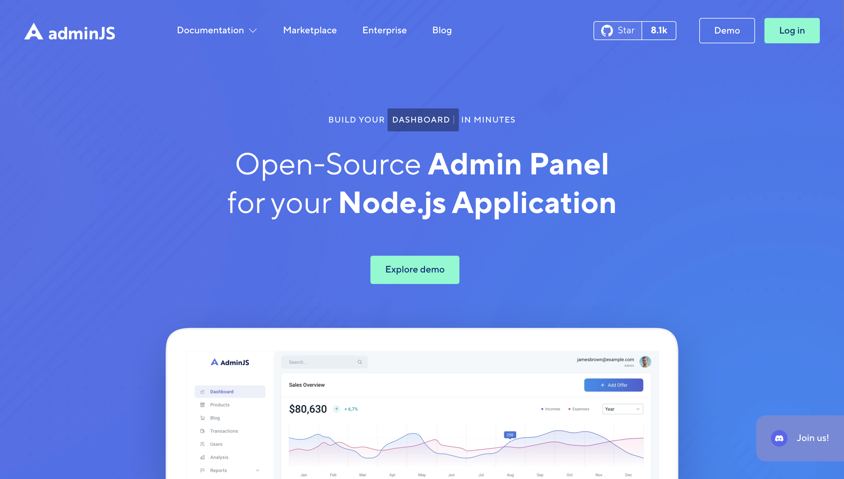 Building Admin Panel with AdminJS and Node.js without any React or Tailwind code