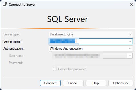 Connecting to SQL Server