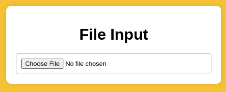 input type: file