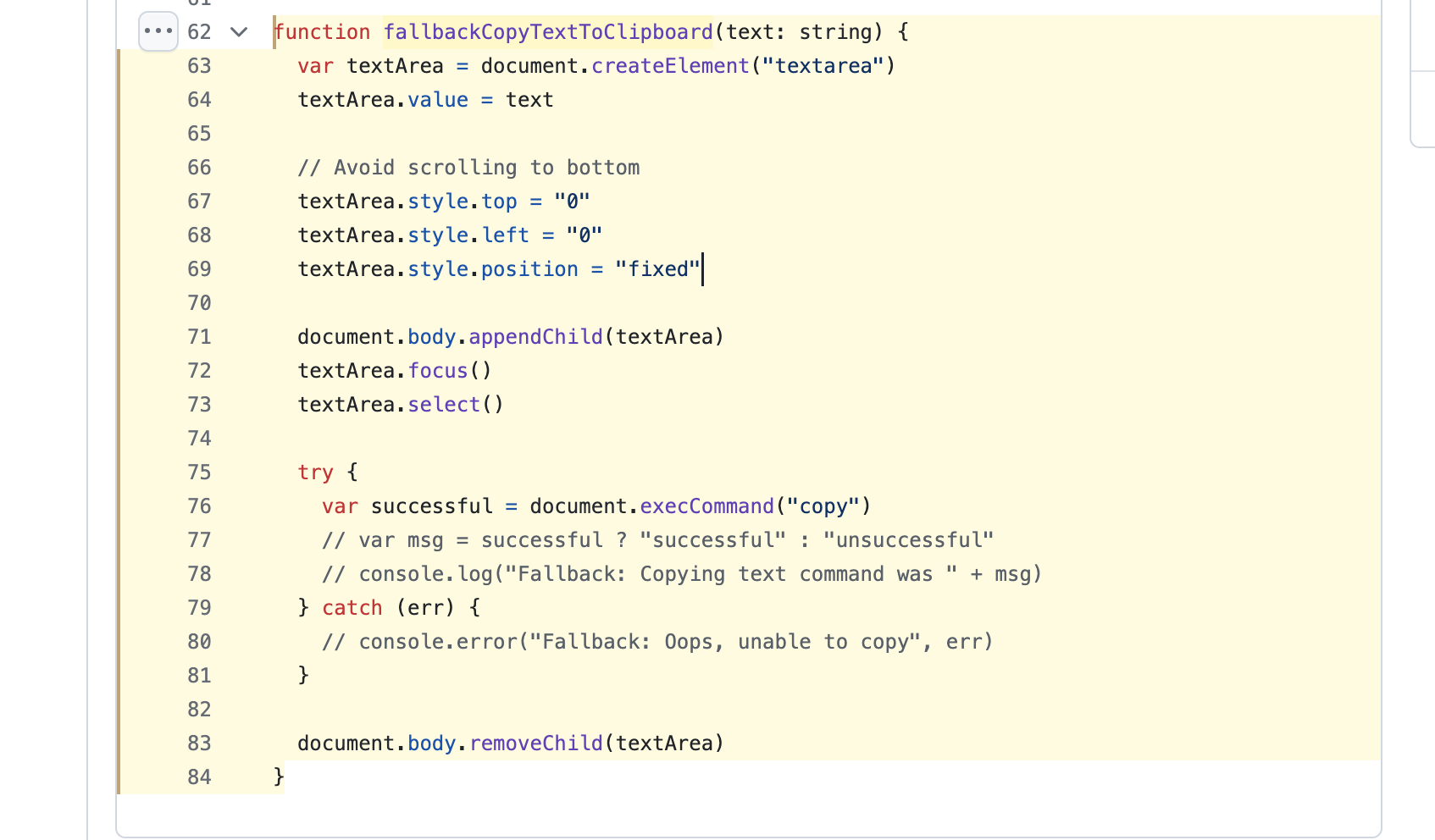 Comparing the copyToClipboard implementations in Shadcn-ui/ui and Codehike.