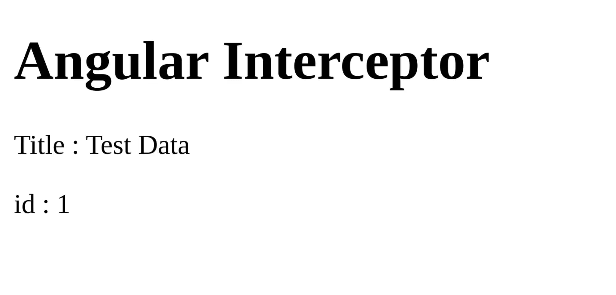 angular interceptors dummy data