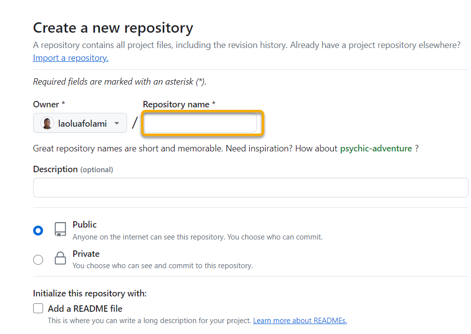 create repo