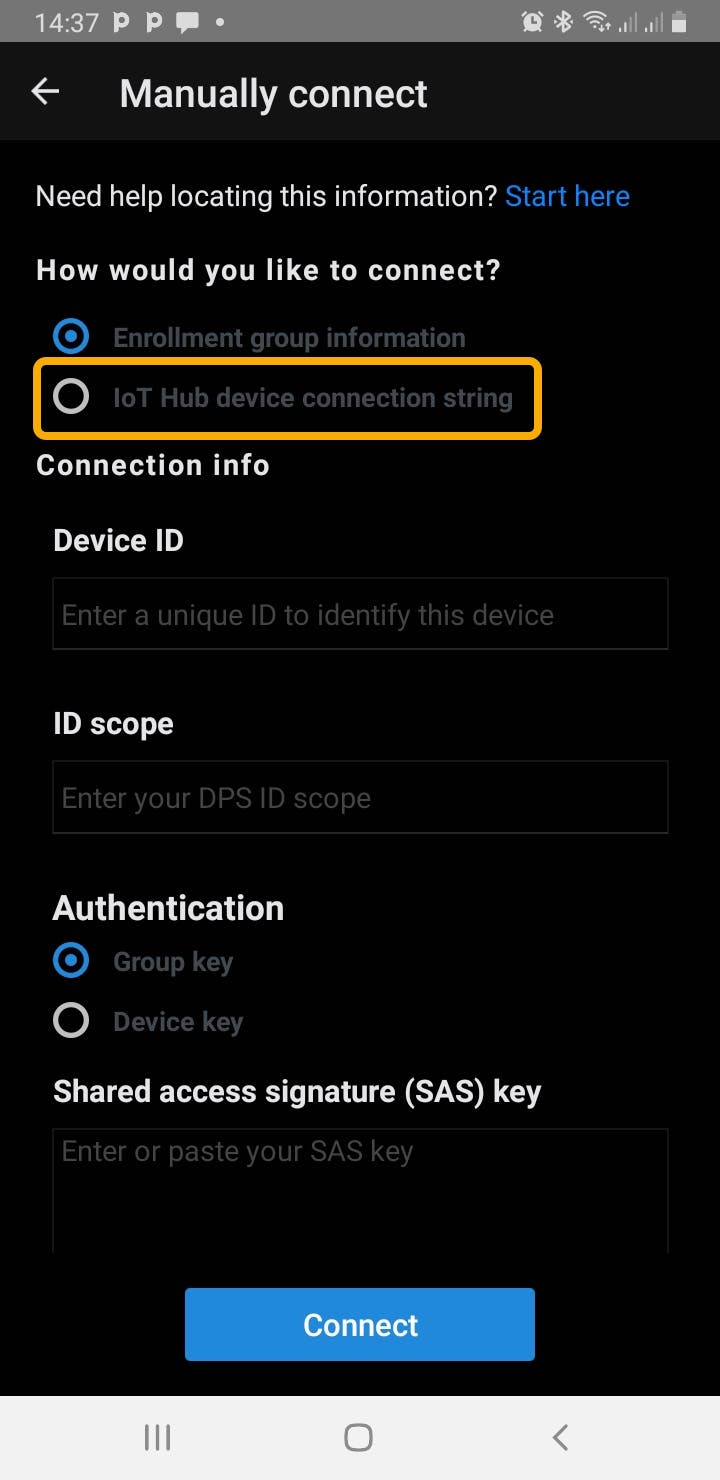 Connection string