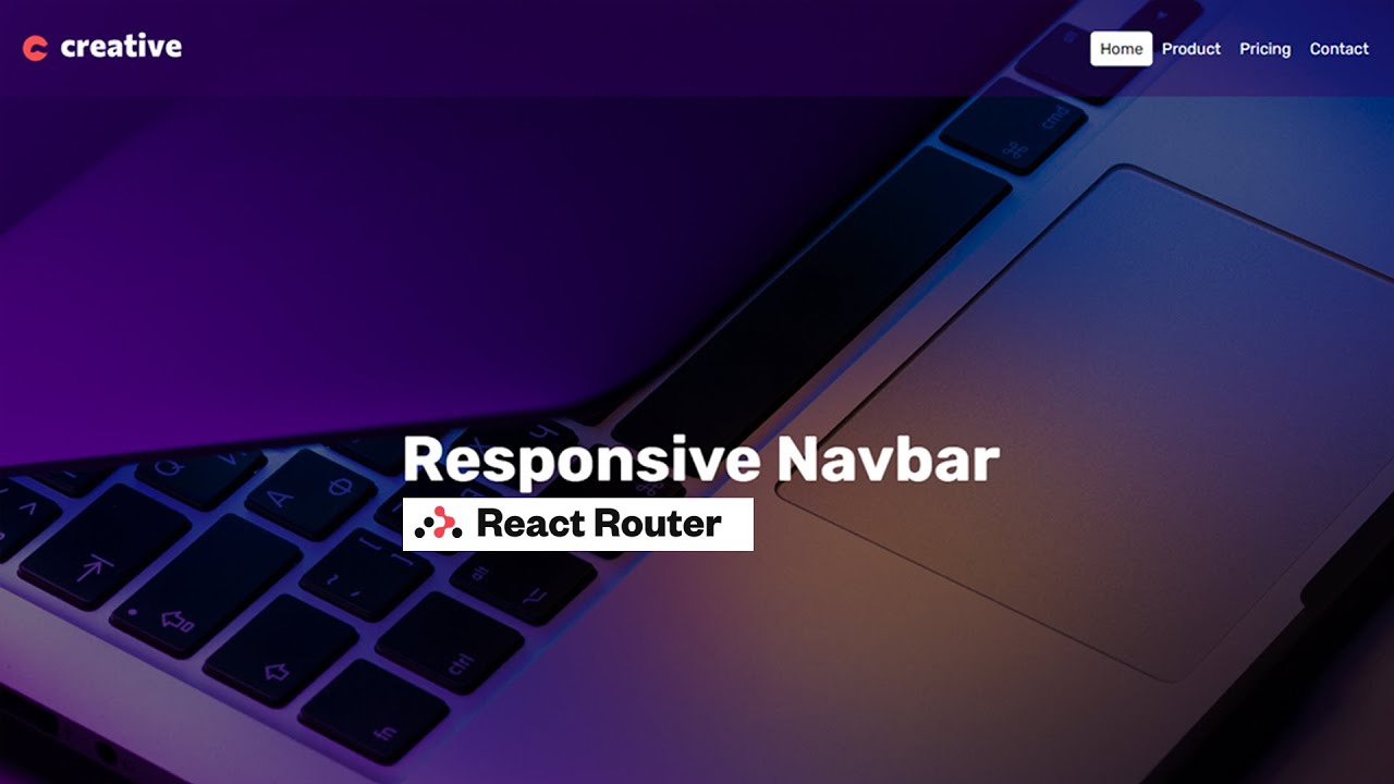 Responsive Navbar in React Js using React Router