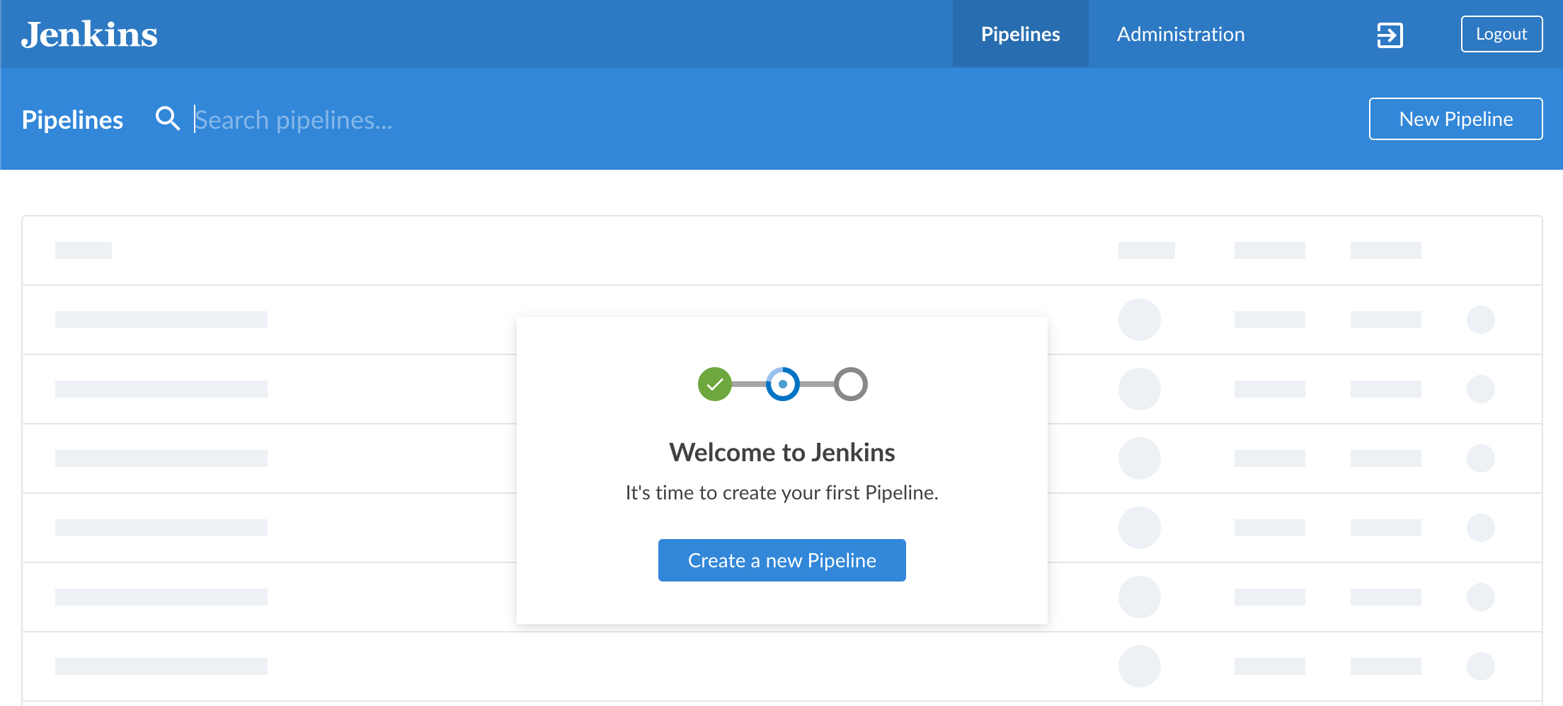 jenkins blue ocean dashboard