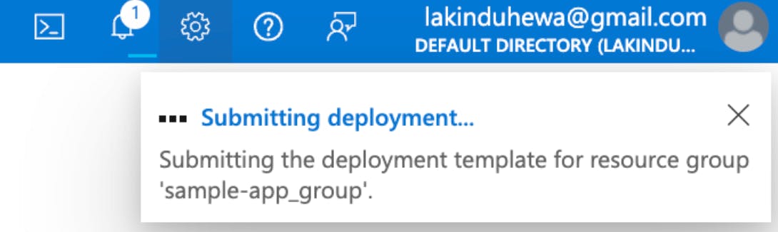 Initiating the deployment process