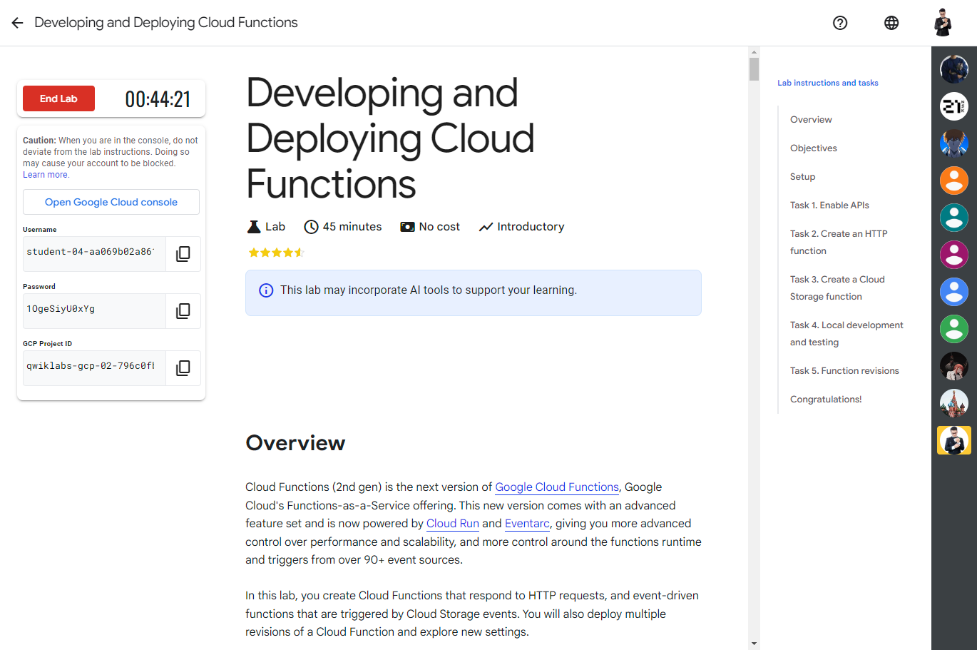 Developing and Deploying Cloud Functions