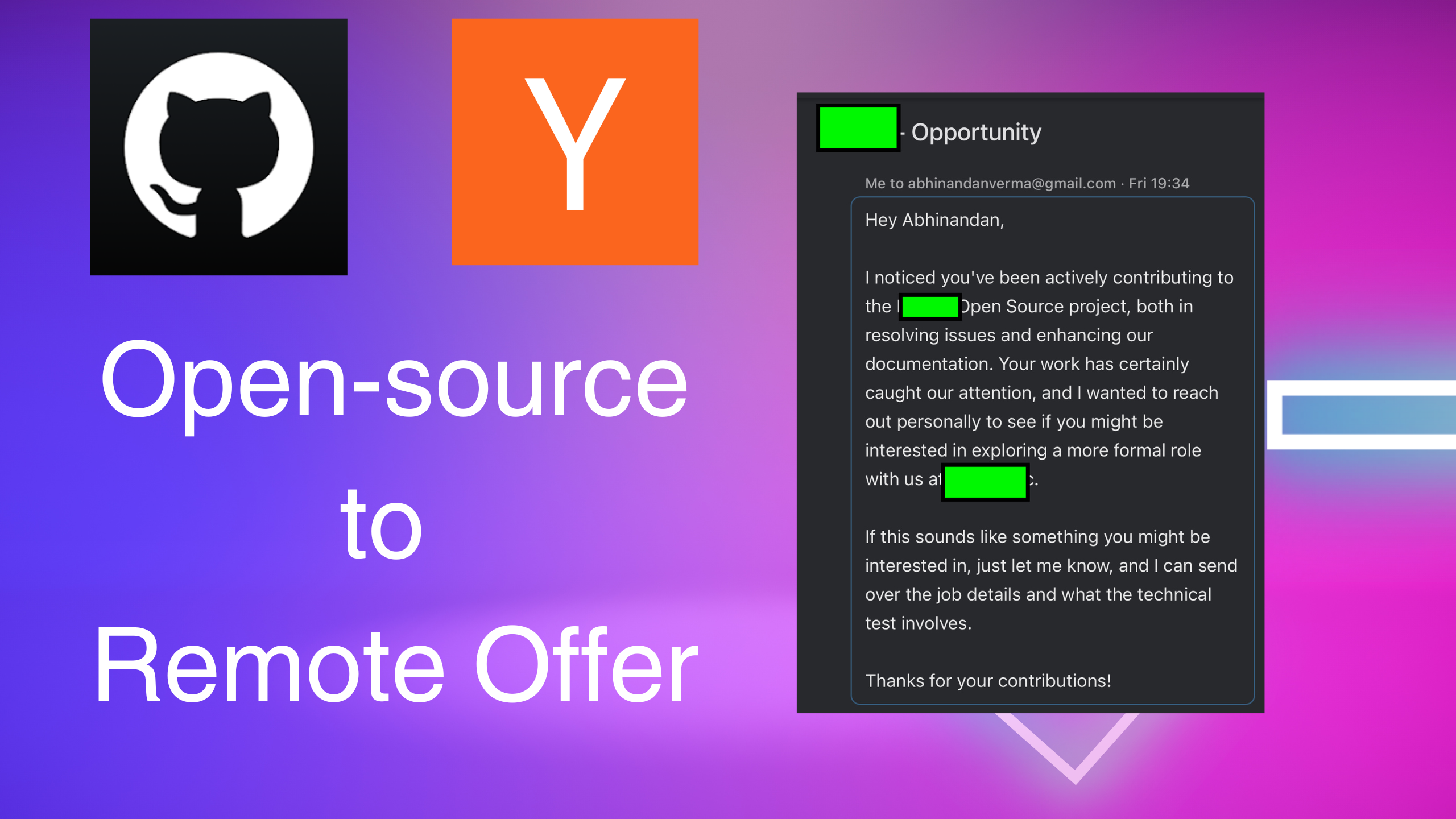 Opensource to Remote Offer