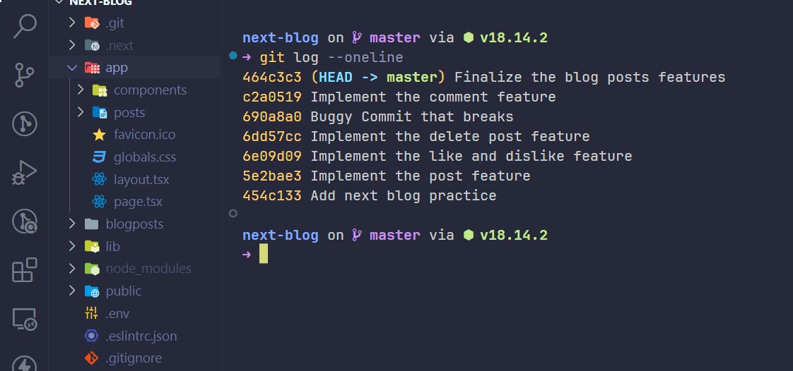 Git Log Output