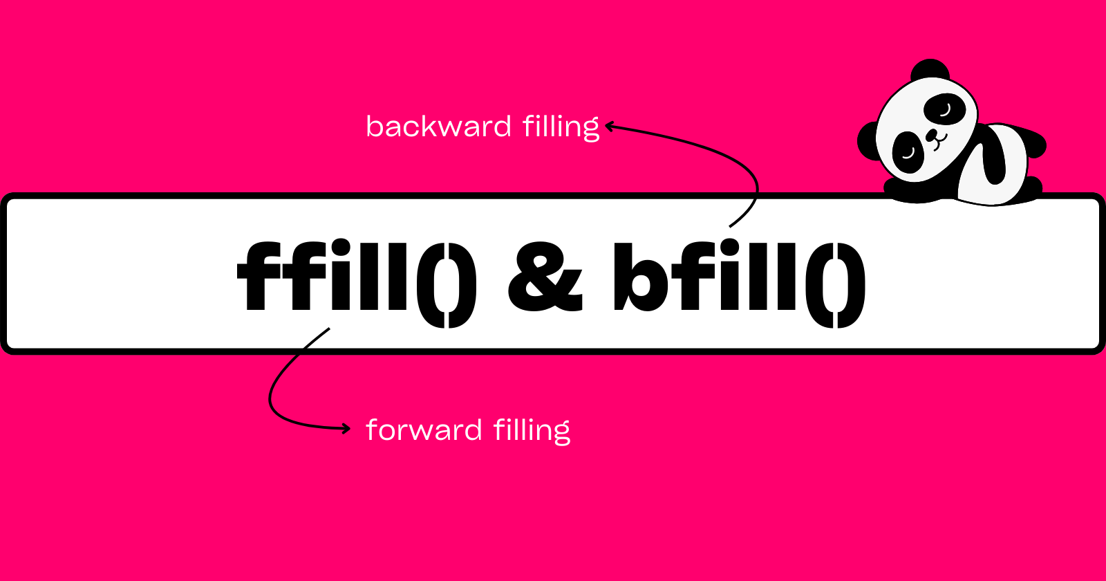 Pandas df.ffill() and df.bfill()