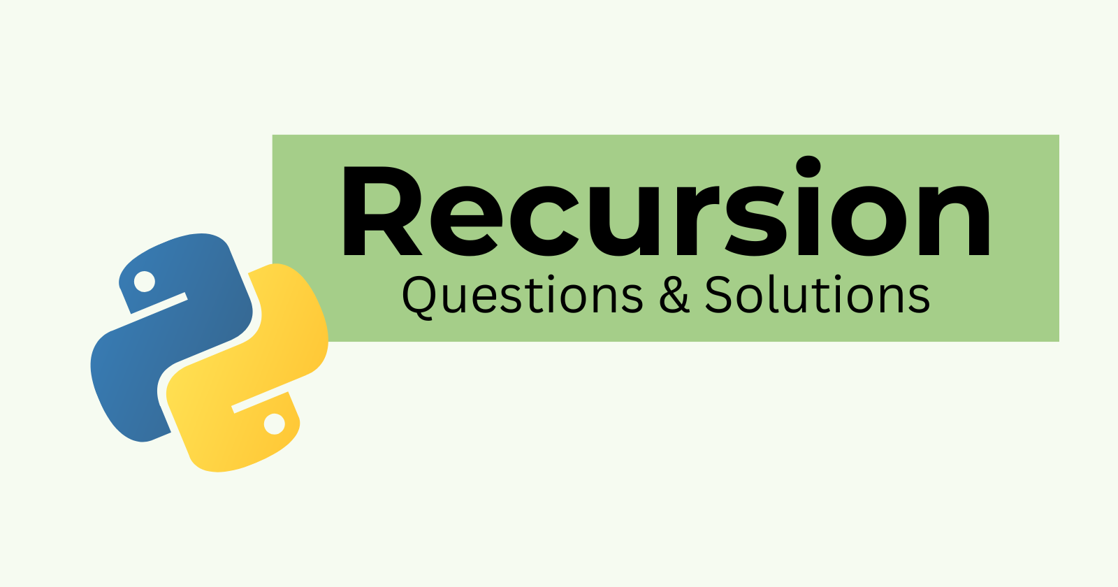 Must-Try Recursion Problem Sets for Programmers