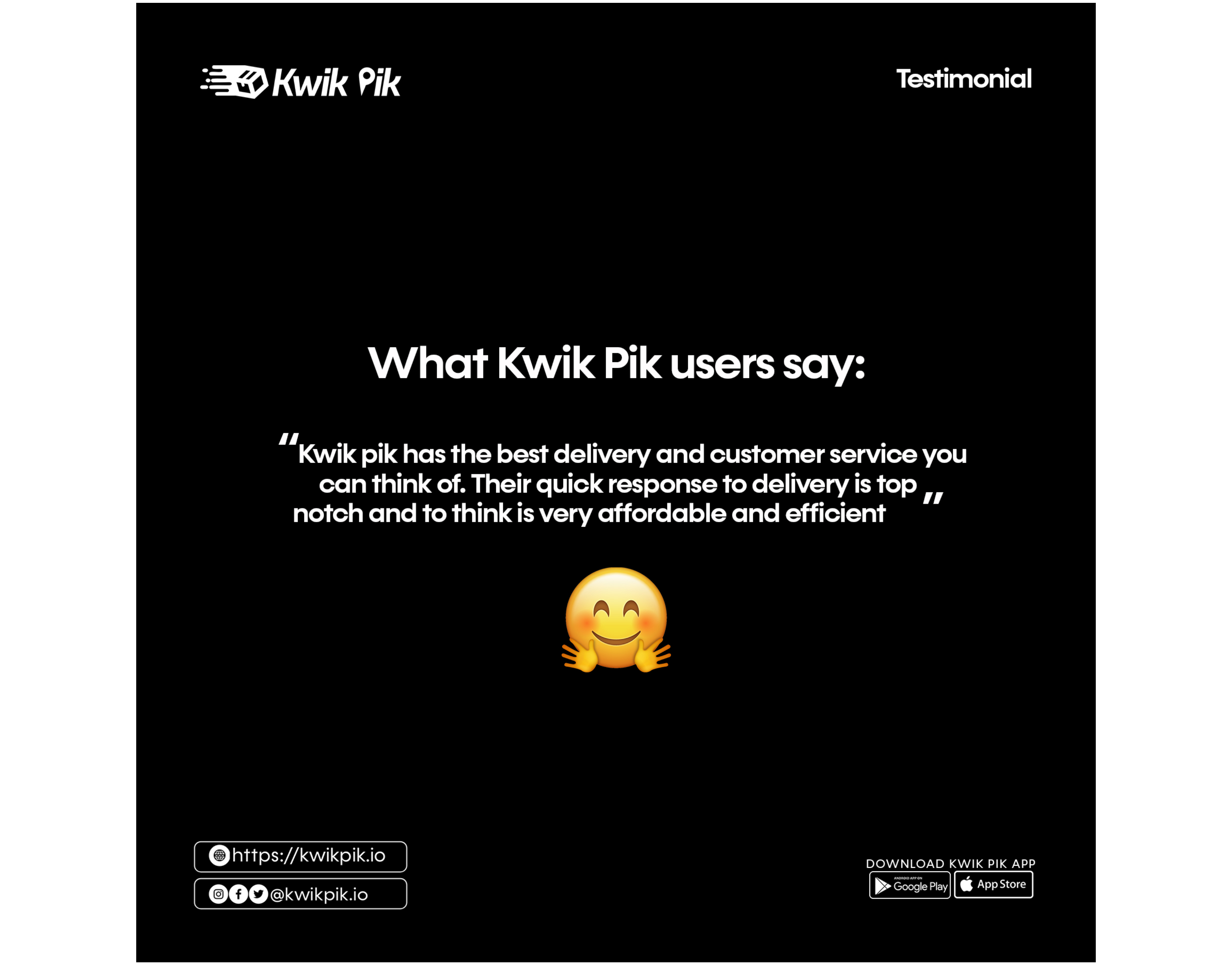 An image of a testimonial for Kwikpik