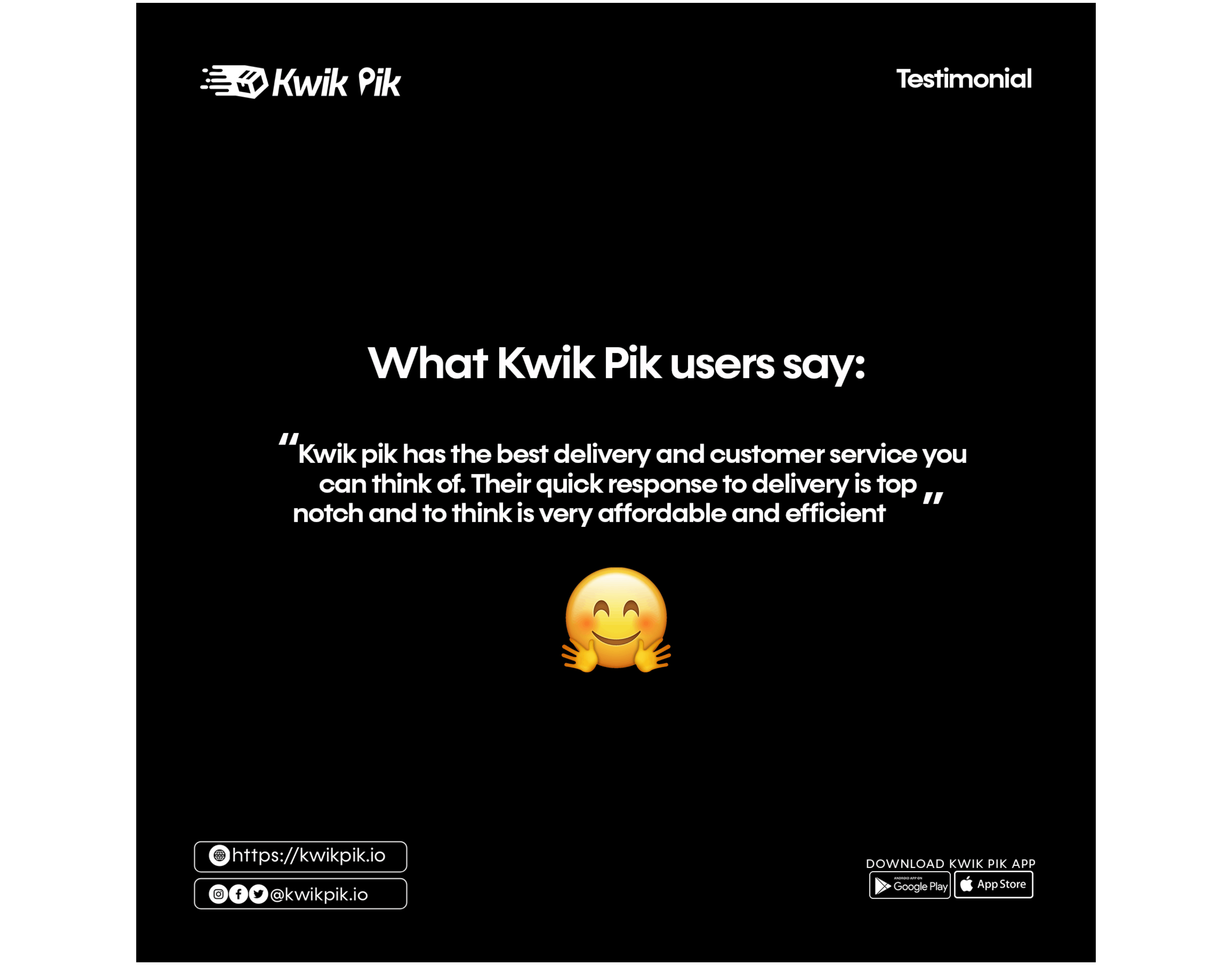 An image of a testimonial for Kwikpik