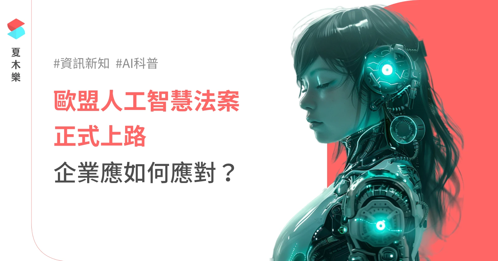 【AI 科普】歐盟人工智慧法案上路，企業應如何應對？ (EU AI Act)