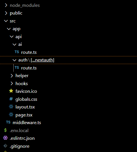 Image showing the updated folder structure after creating more folders and files