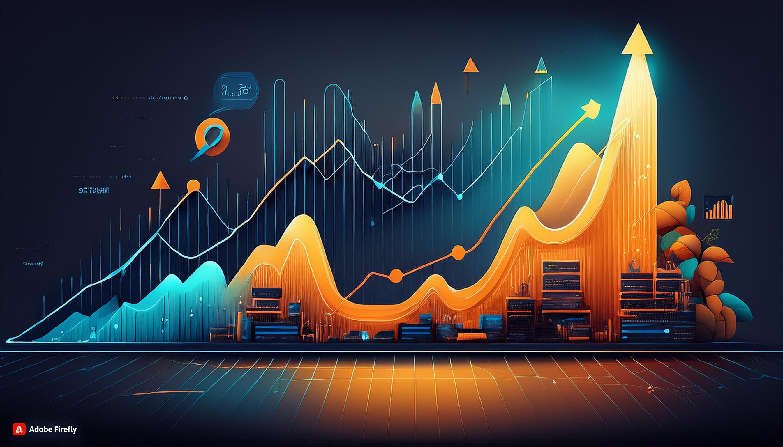 A graph depicting a website's organic traffic steadily increasing, representing the positive results of effective on-page SEO