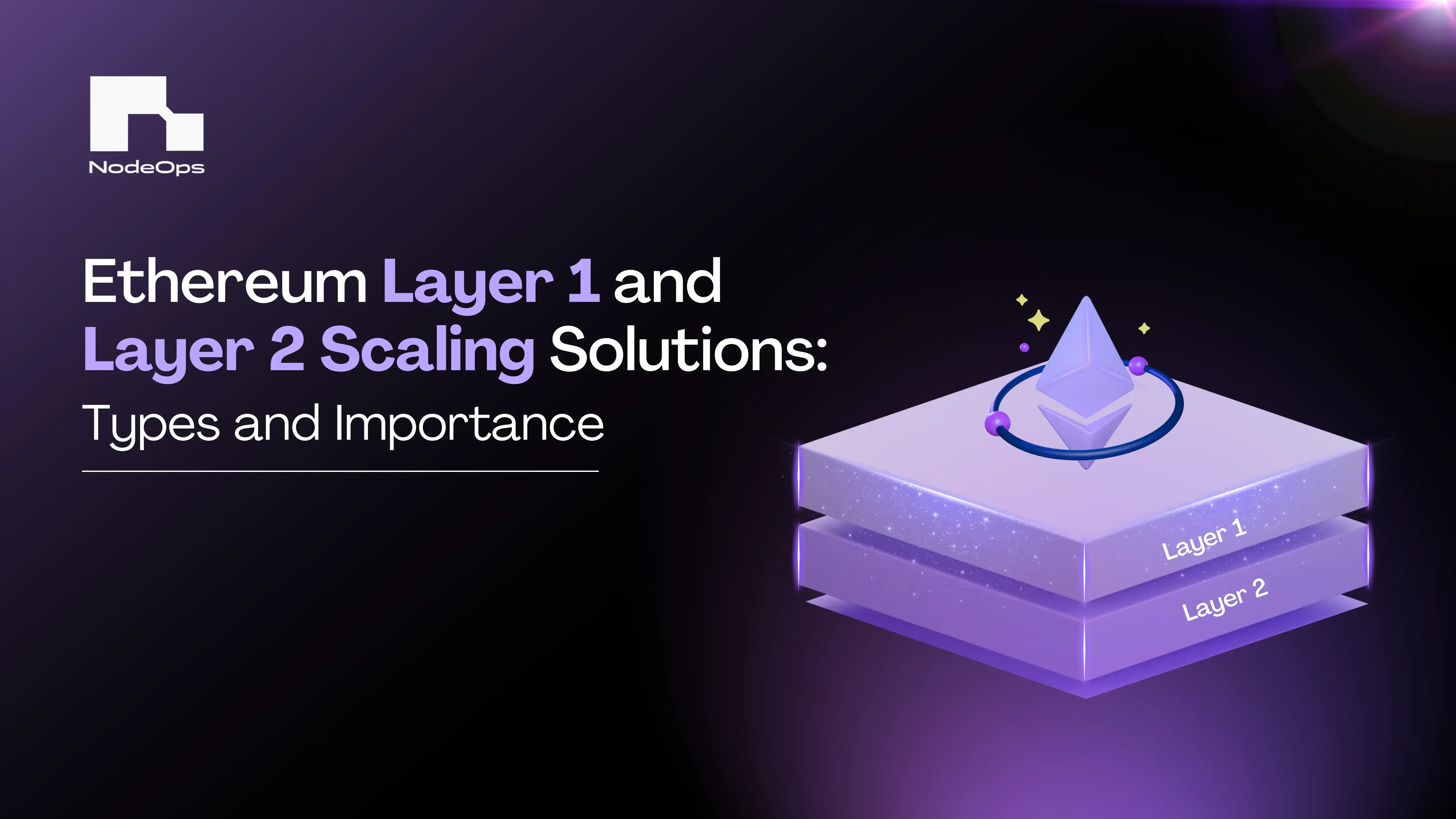 Ethereum Layer 1 and Layer 2 Scaling Solutions: 
Types and Importance