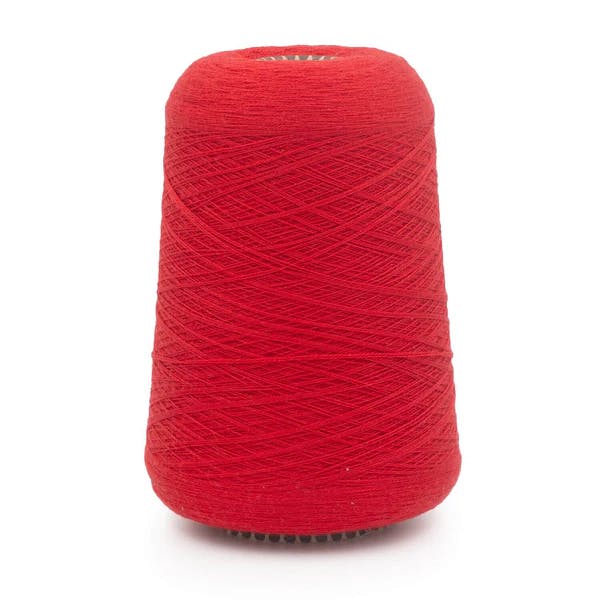 Supermerino Merino Wool Cone Yarn Red