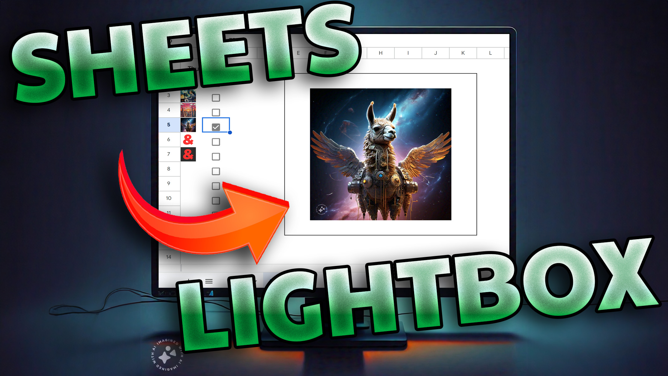 How to Make a Lightbox in a Google Sheet