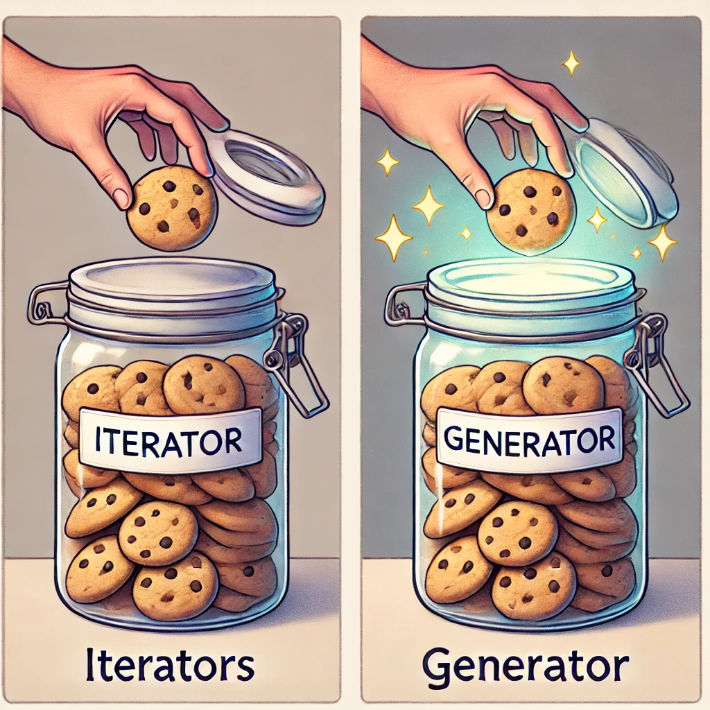 Cracking the Code: Understanding Python Iterators and Generators with the Cookie Jar Analogy