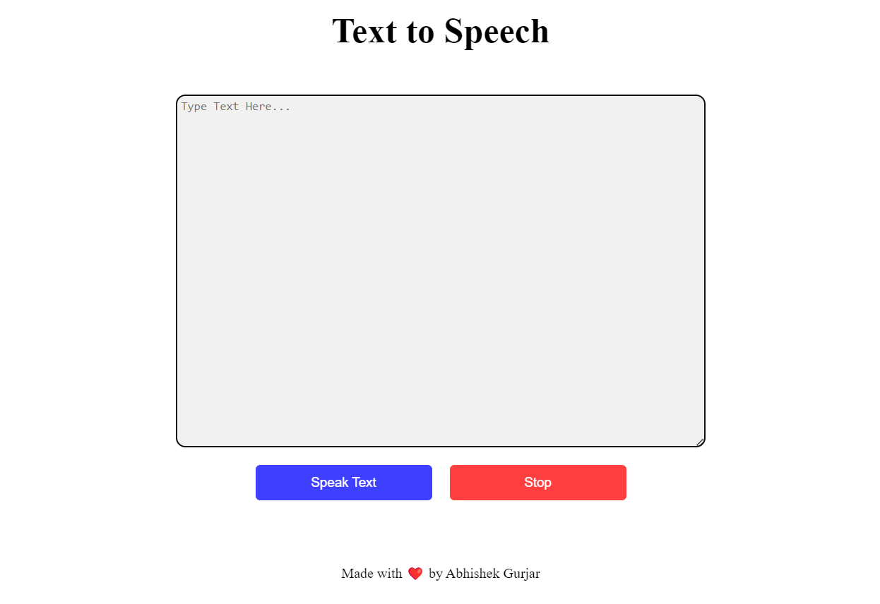 Build a Text to Speech Website