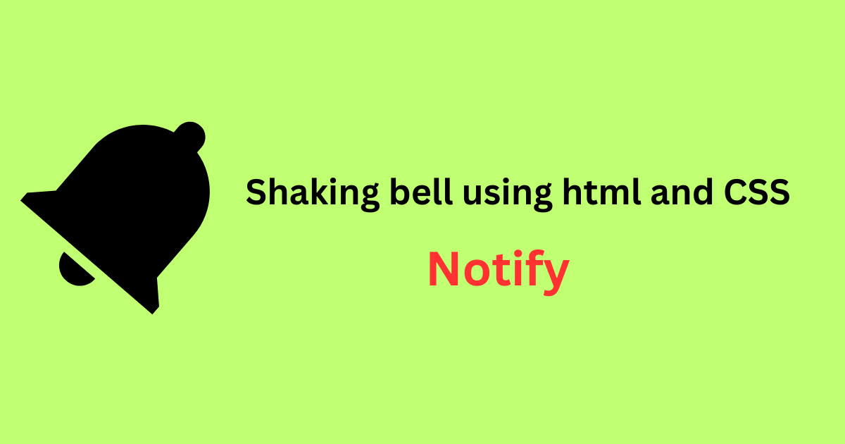 Shaking Bell Icon with Hover Effect Tutorial