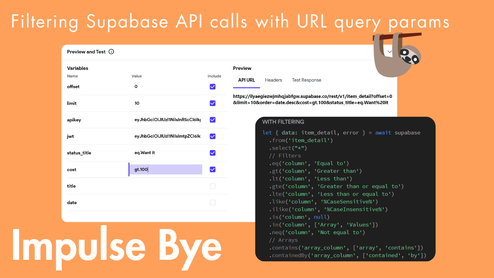 Using query params to filter Supabase API Calls in FlutterFlow  🔎