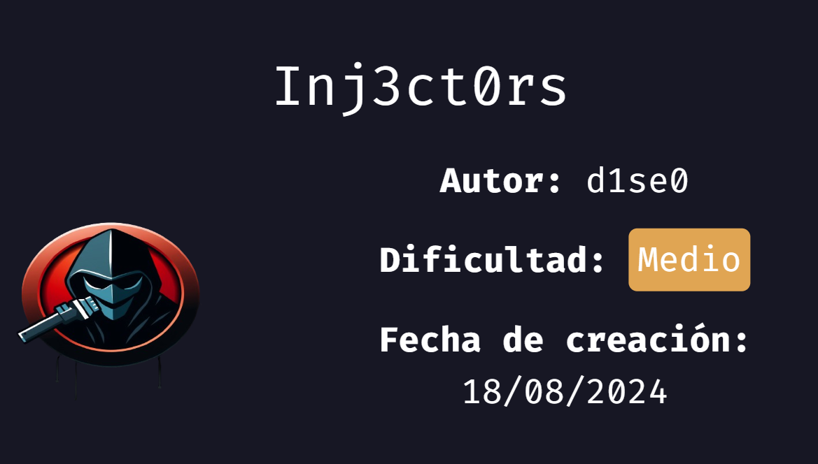 Writeup Inj3ct0rs from Dockerlabs