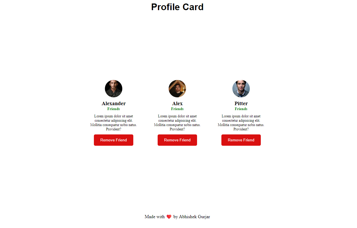 Build a Profile Card Website