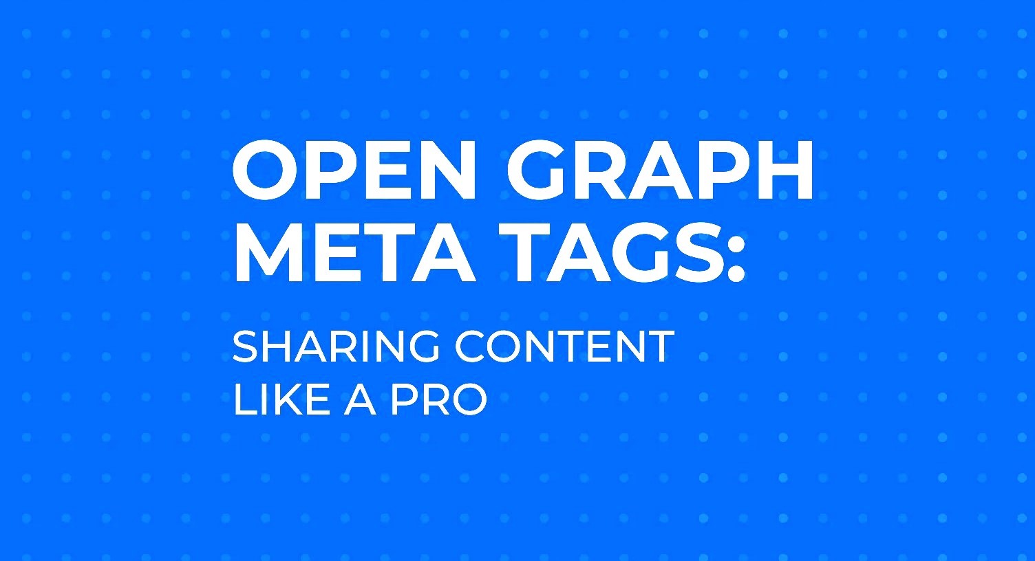 Open Graph Meta Tags