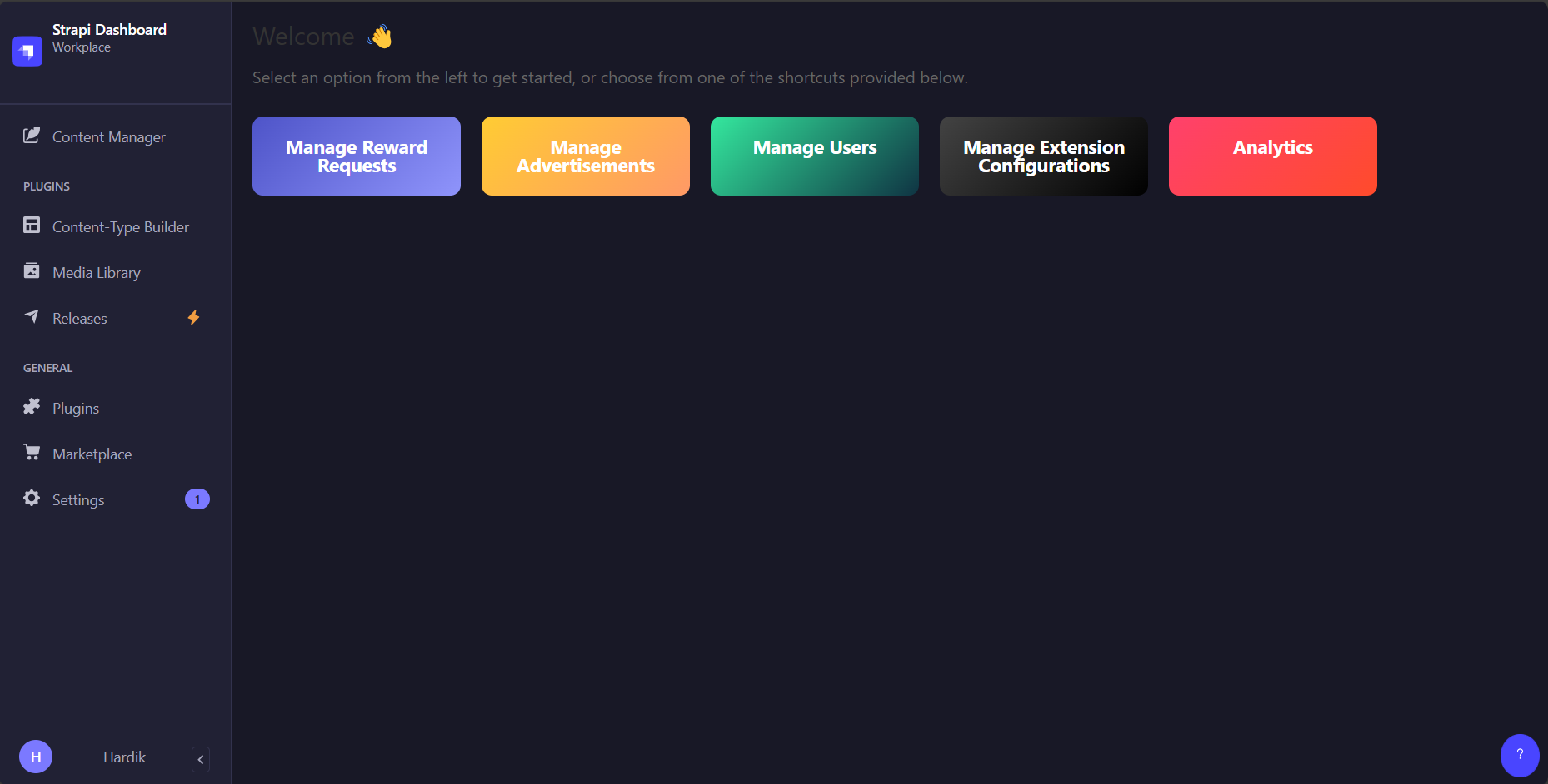 Steps to Customize the Strapi Admin Panel Welcome Screen