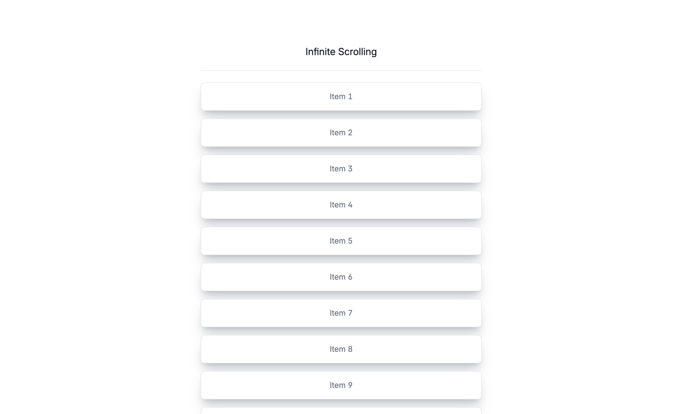 How to create infinite scrolling with Tailwind CSS and JavaScript