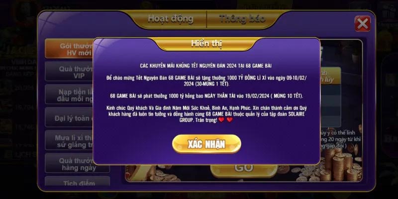 Chia sẻ những khuyến mãi game bài 68 dành cho hội viên