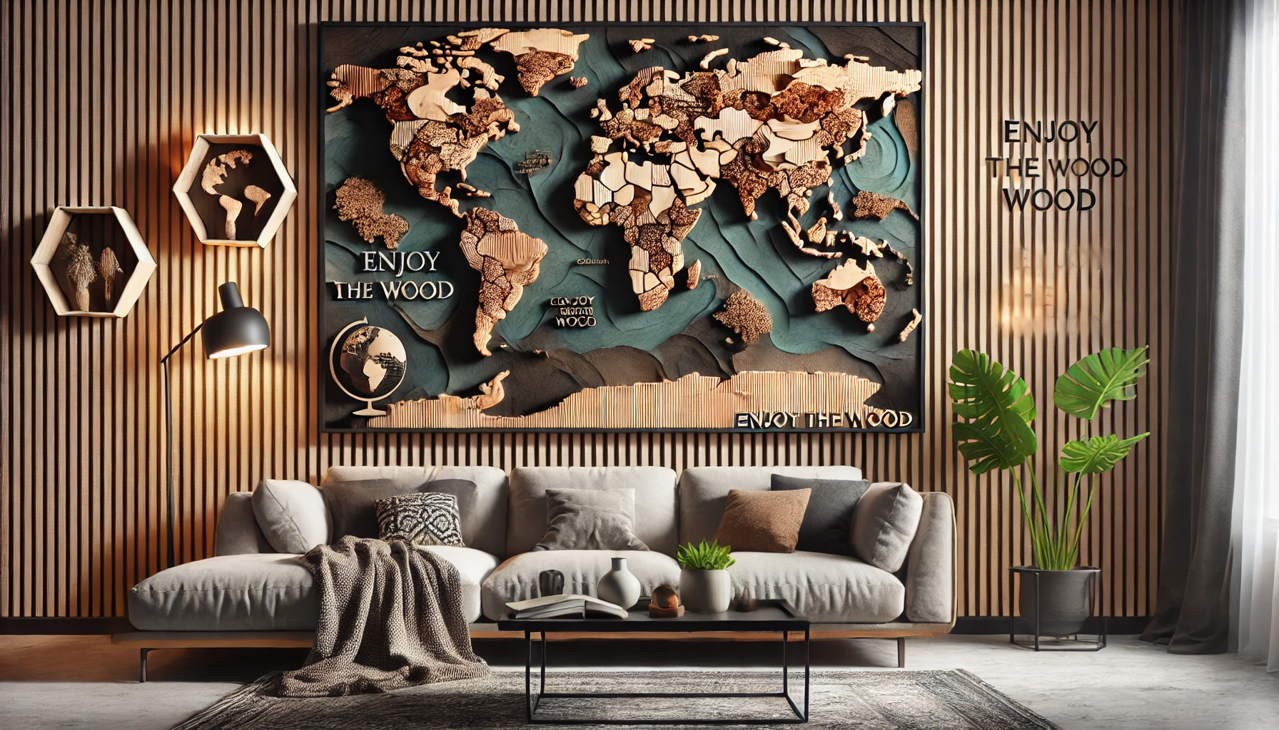 Discover Unique Wooden World Maps by Enjoy The Wood: Elevate Your Home