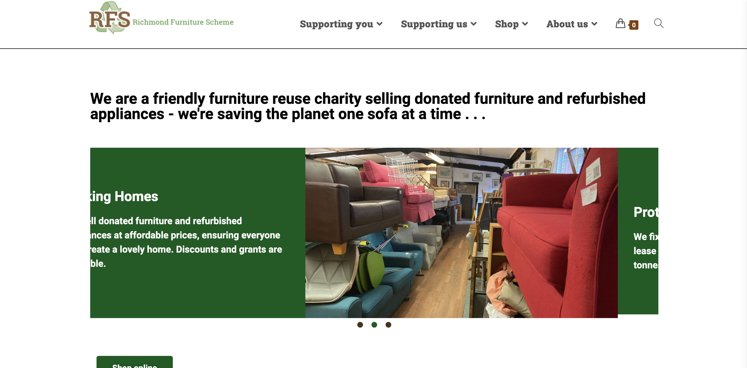 Project Experience: Redesigning Richmond Furniture Scheme's Website