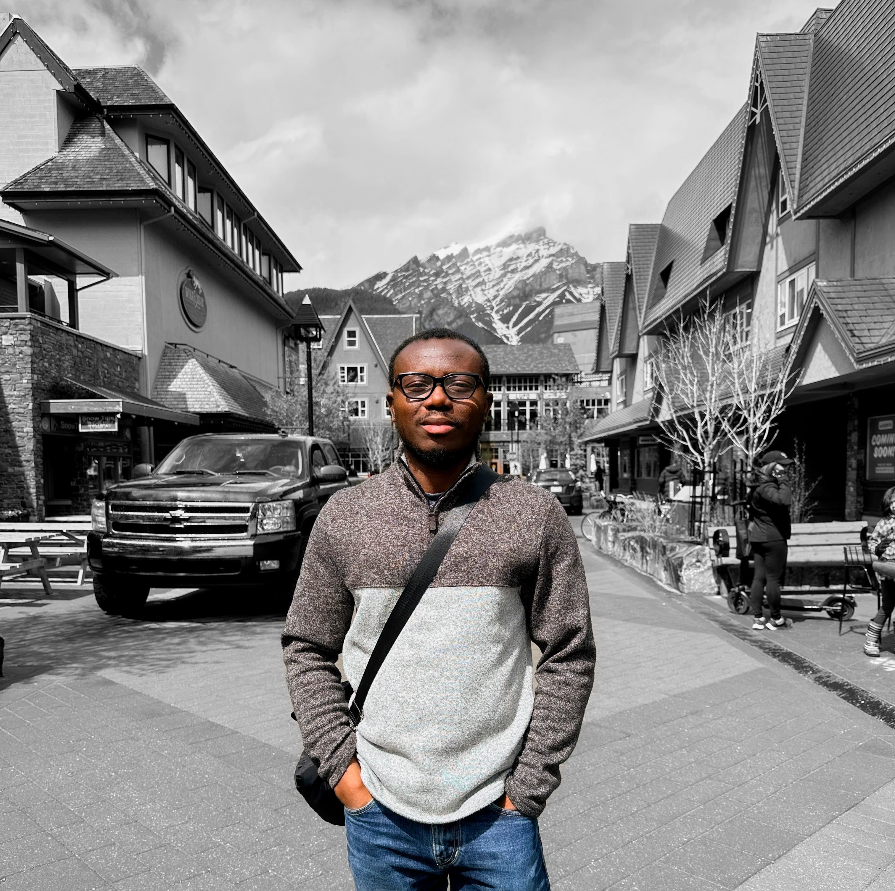 Me at Banff National Park. Drove approx 1 hour with a number of friends