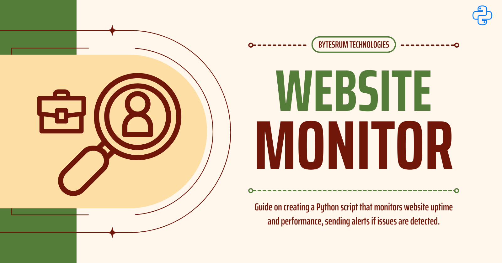 Create a Python Script to Monitor Website Uptime and Send Alerts