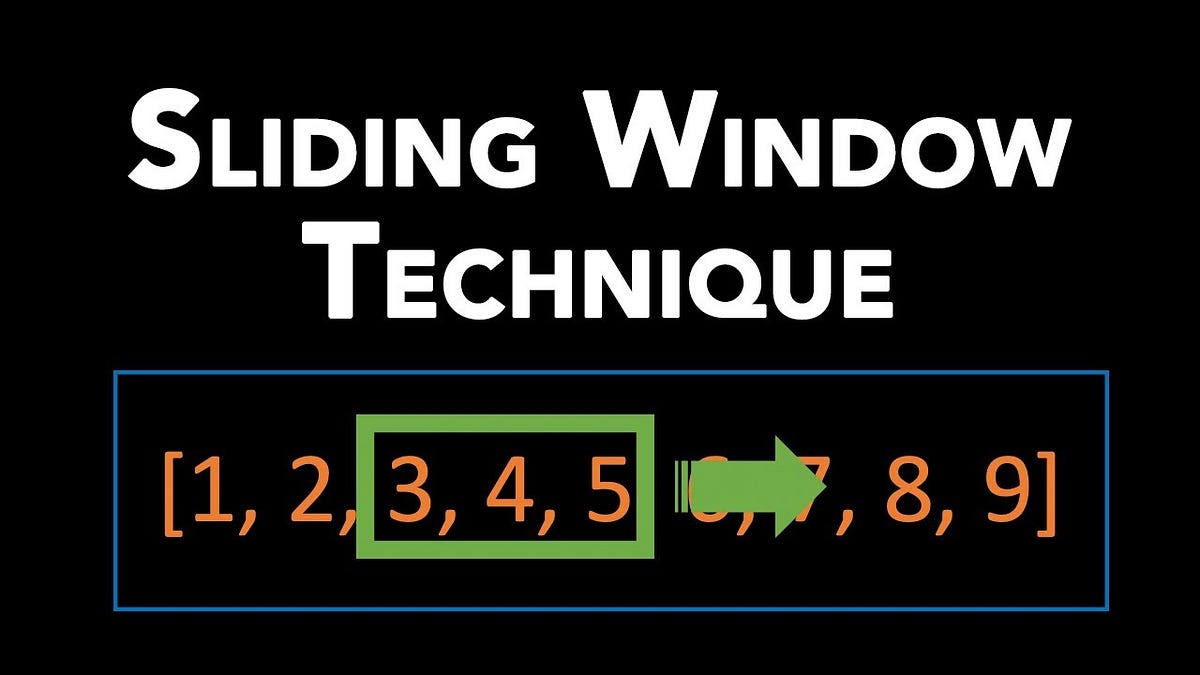 Mastering the Sliding Window Technique in Problem Solving