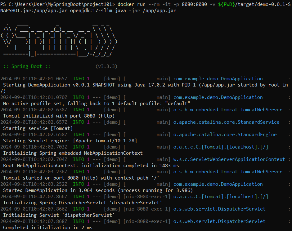 Developing Spring Boot Project Using Maven Docker Container
