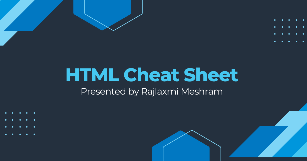 HTML Cheat Sheet: Essential Elements & Quick References