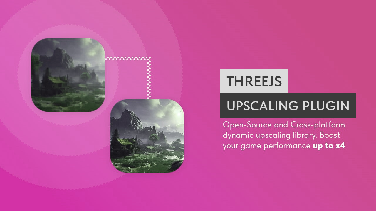 Writing a plugin for upscaling rendering under ThreeJS