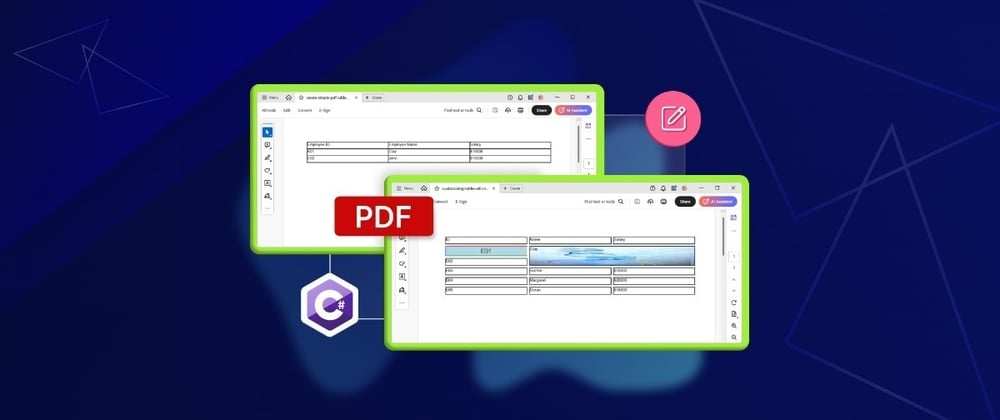 Easily Create PDF Tables with Advanced Customization in C#