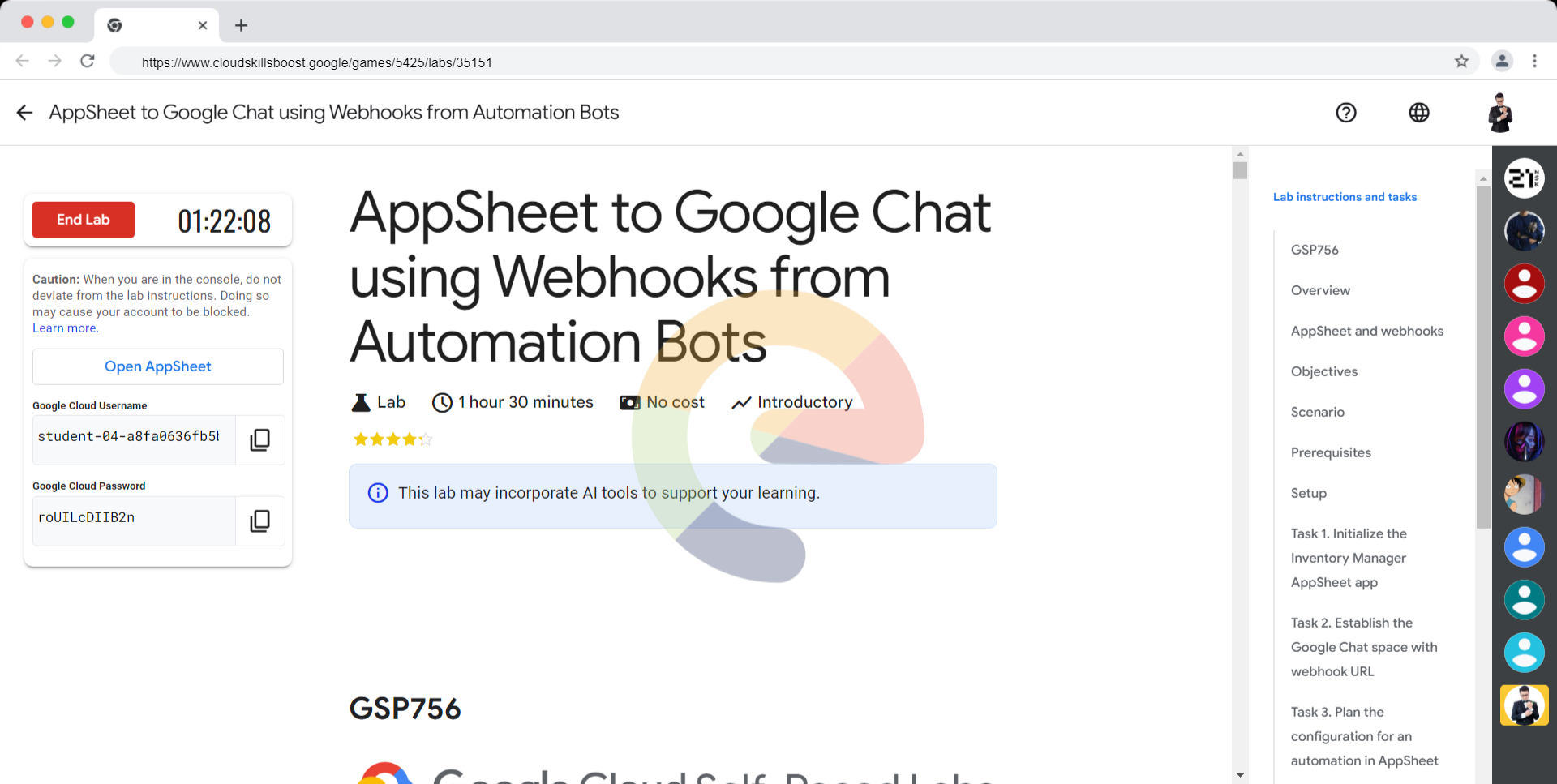AppSheet to Google Chat using Webhooks from Automation Bots - GSP756