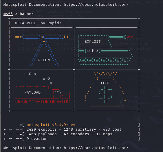 Metasploit sur Kali Linux