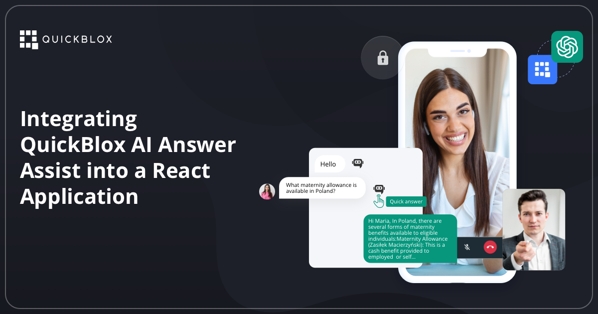 Integrating QuickBlox AI Answer Assist into a React Application
