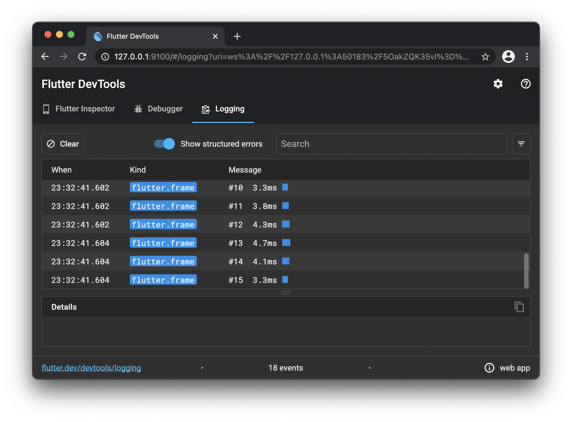 Flutter DevTools