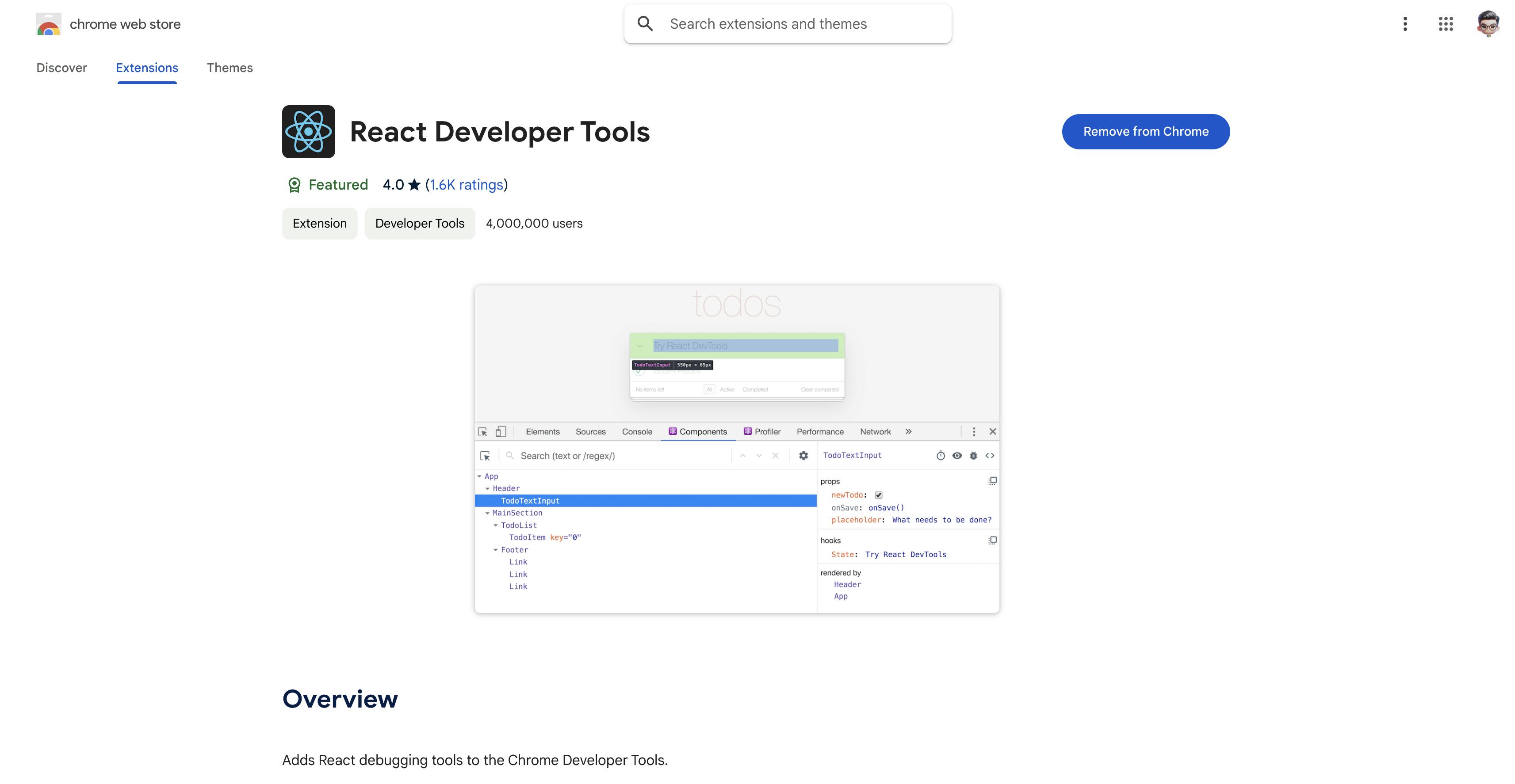 React Developer Tools