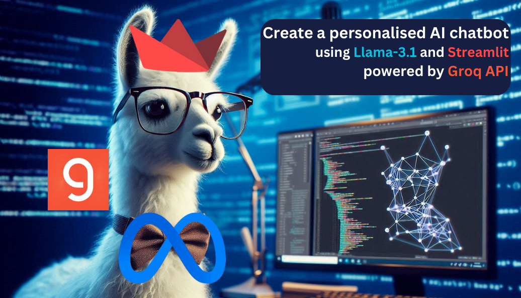 Create an end-to-end personalised AI chatbot🤖 using Llama-3.1🦙 and Streamlit powered by Groq API