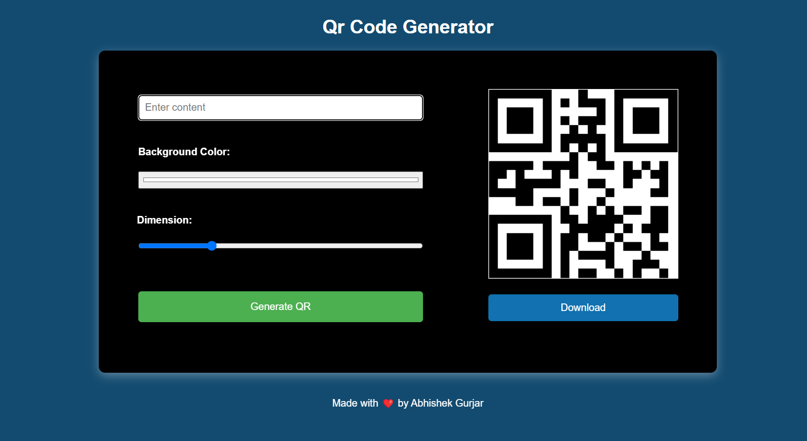 Building a QR Code Generator with React